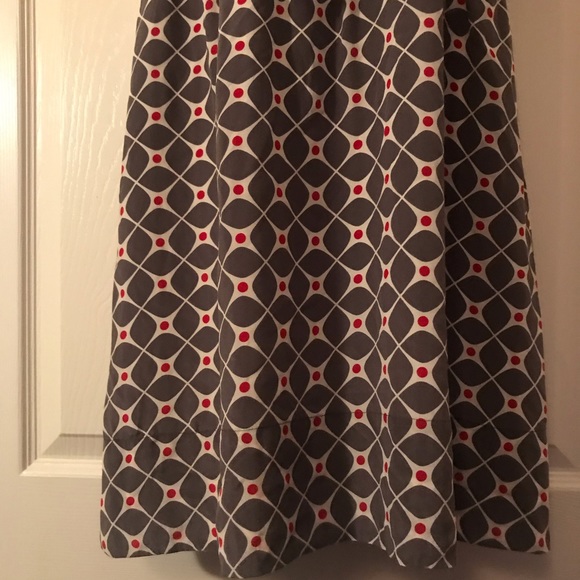 Damaged- Fossil Polka-Dot Silk A-Line Dress - Picture 4 of 8